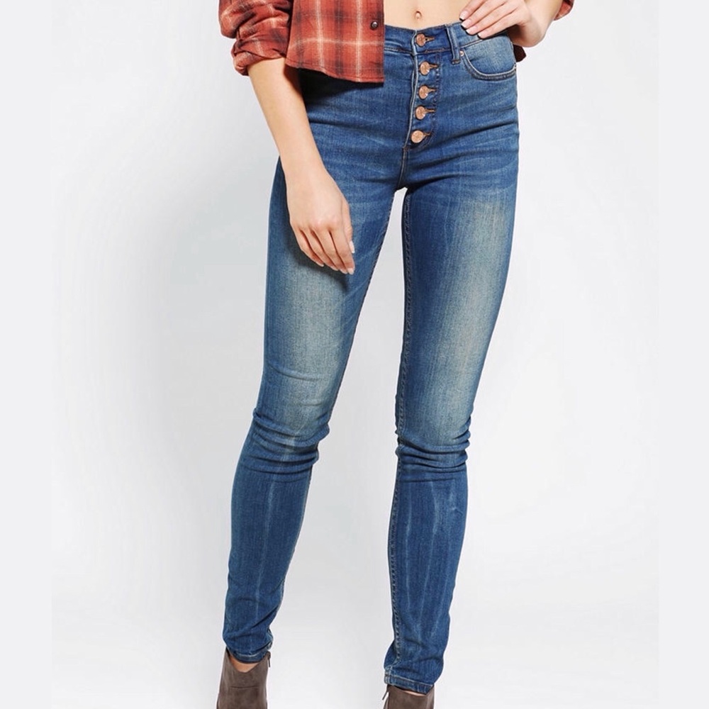 UO BDG twig high rise button up jeans